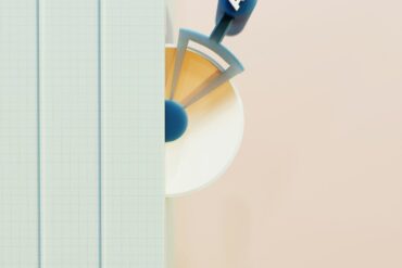 Lever with ai text on a light background